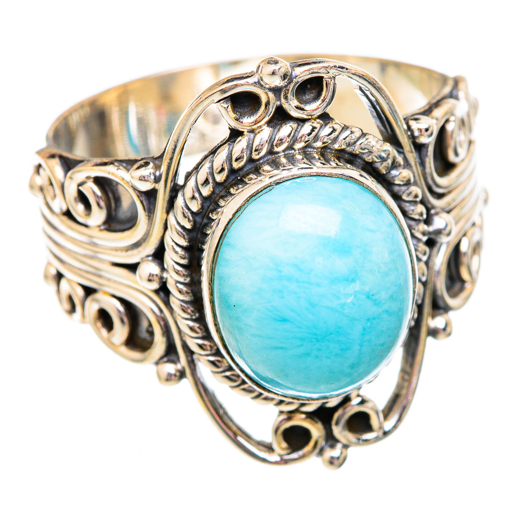 Larimar Rings handcrafted by Anasilvercos - RING102475