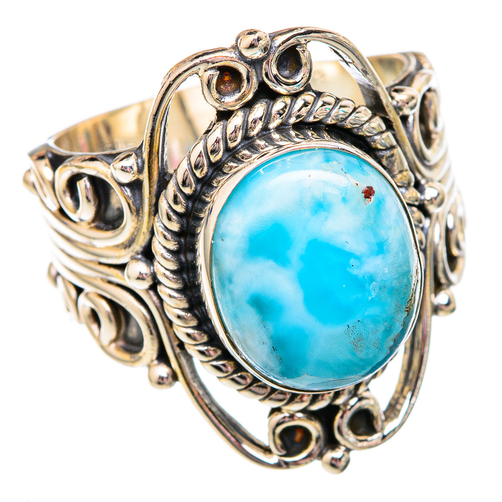 Larimar Rings handcrafted by Anasilvercos - RING102489