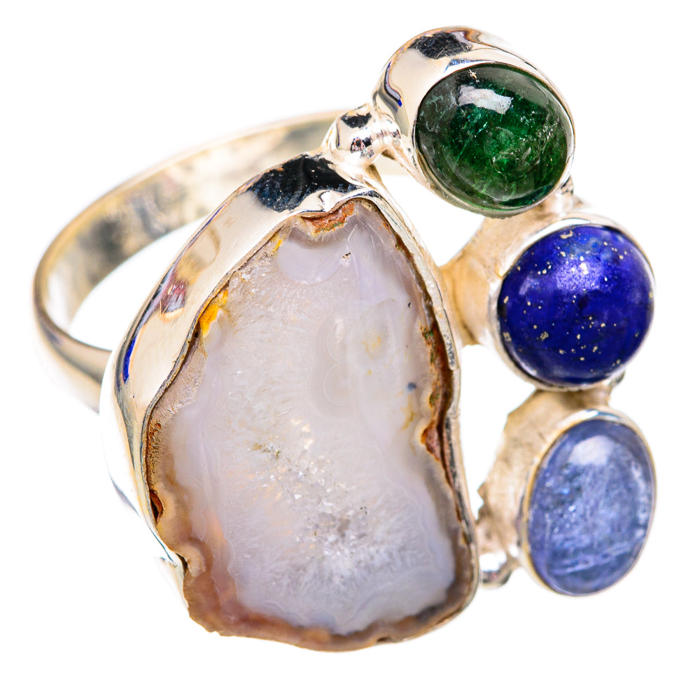 White Geode Slice Rings handcrafted by Anasilvercos - RING102528 - Photo 2