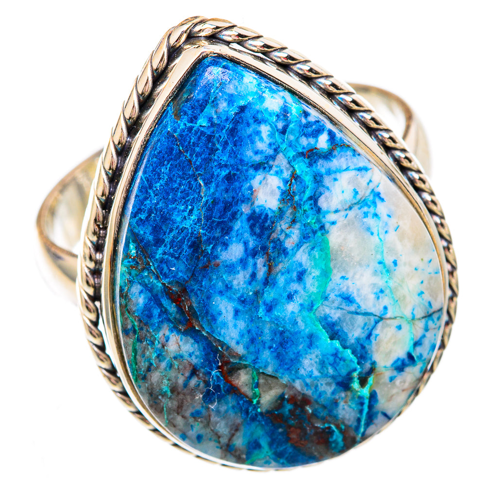 Chrysocolla In Quartz Rings handcrafted by Anasilvercos - RING102540 - Photo 2