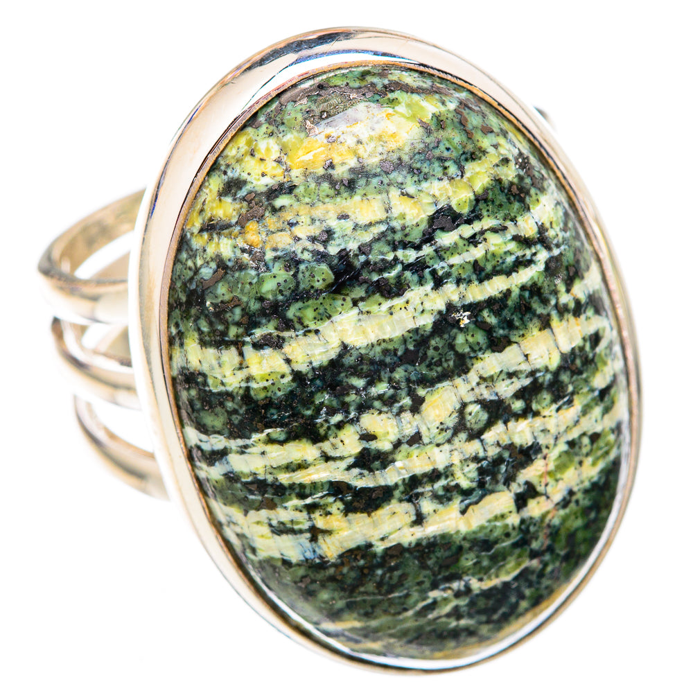 Lizard Jasper Rings handcrafted by Anasilvercos - RING102545 - Photo 2