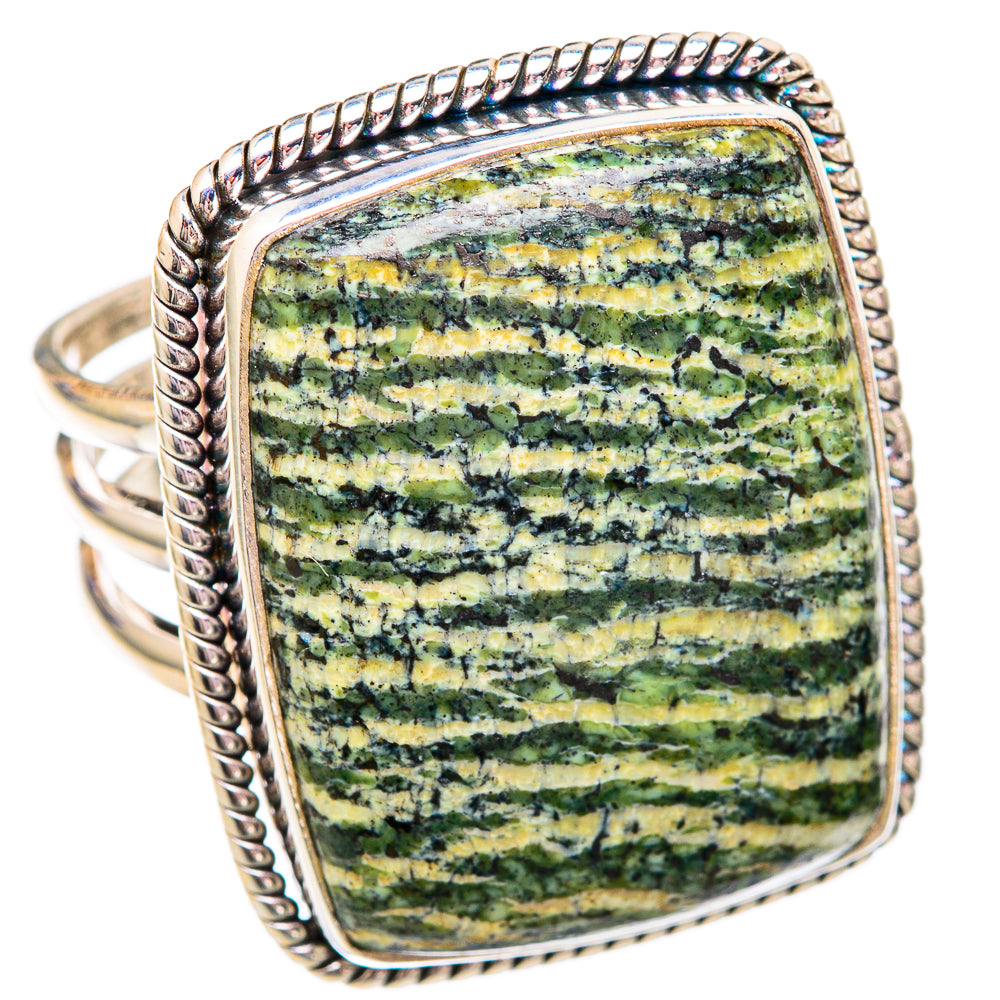 Lizard Jasper Rings handcrafted by Anasilvercos - RING102548 - Photo 2