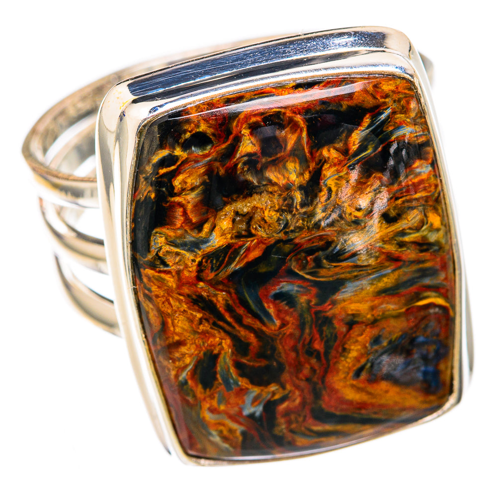 Golden Pietersite Rings handcrafted by Anasilvercos - RING102566