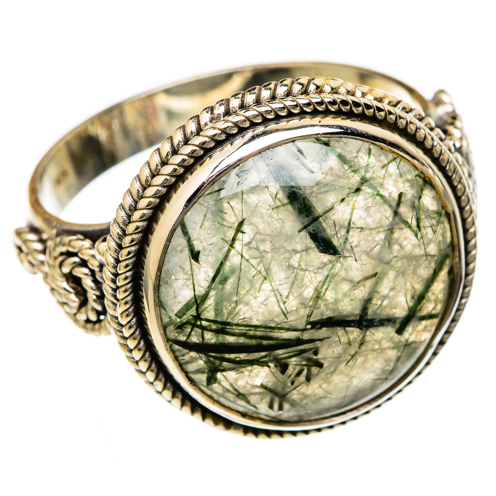 Tourmalinated Quartz Rings handcrafted by Anasilvercos - RING102584