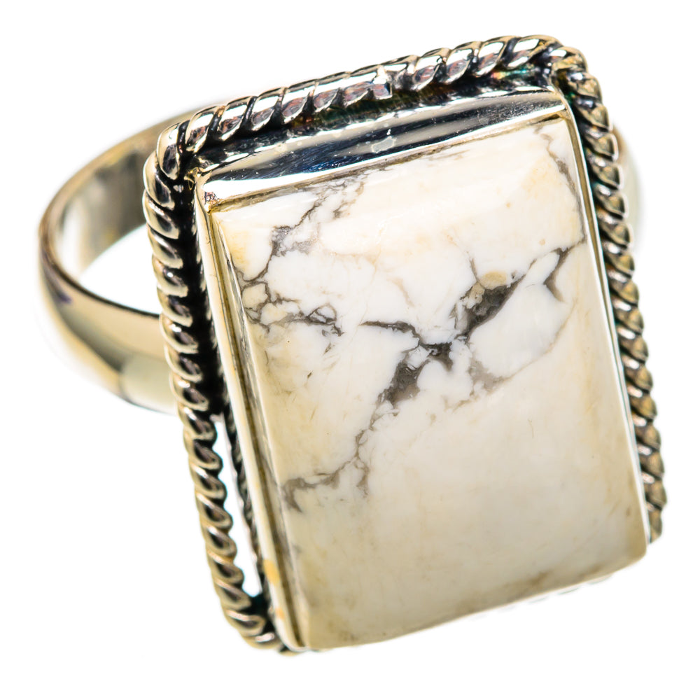 Howlite Rings handcrafted by Anasilvercos - RING102585 - Photo 2