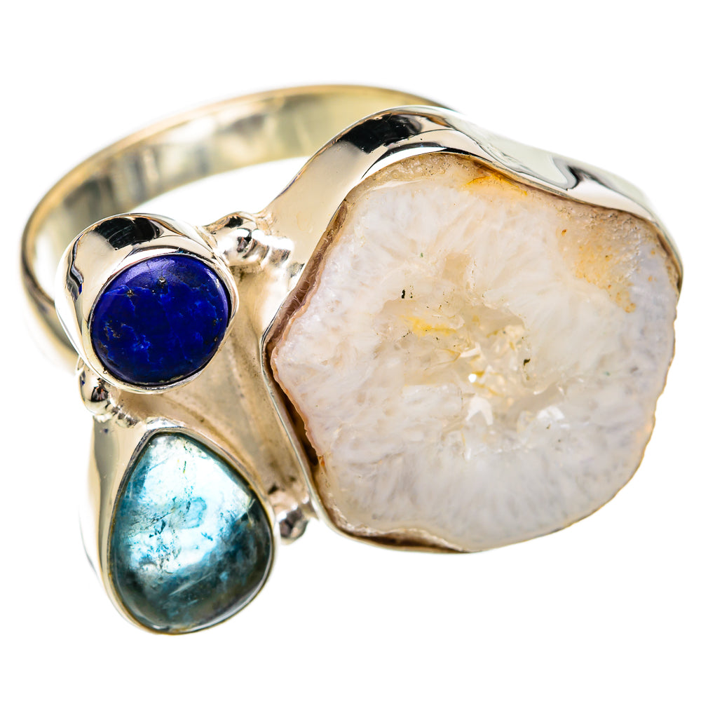 White Geode Slice Rings handcrafted by Anasilvercos - RING102591 - Photo 2