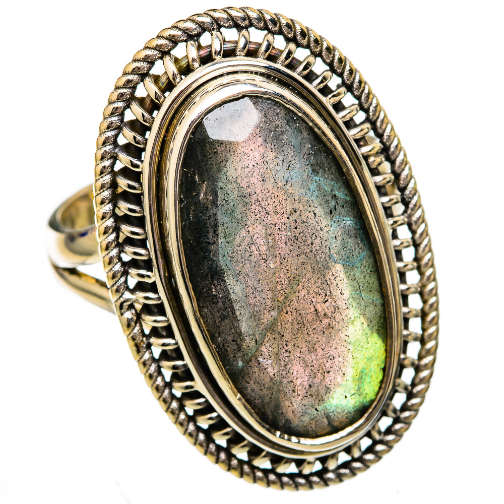 Labradorite Rings handcrafted by Anasilvercos - RING102595 - Photo 2