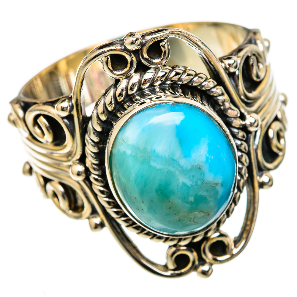 Larimar Rings handcrafted by Anasilvercos - RING102615