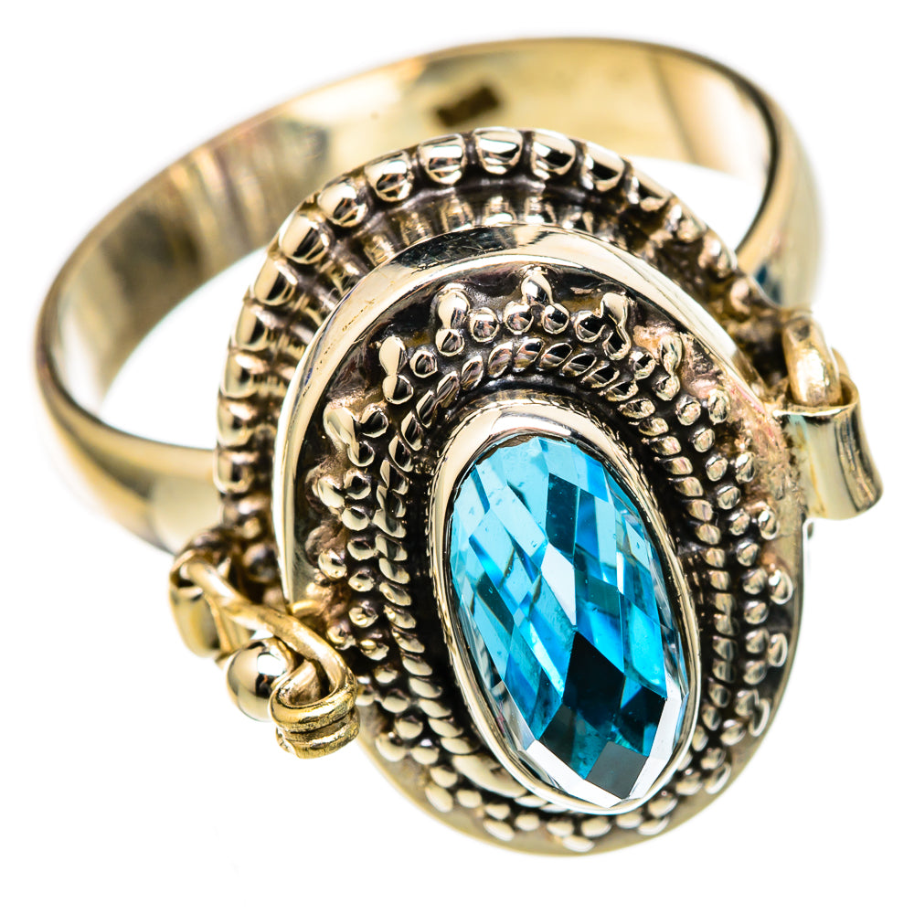 Blue Topaz Rings handcrafted by Anasilvercos - RING102617 - Photo 2