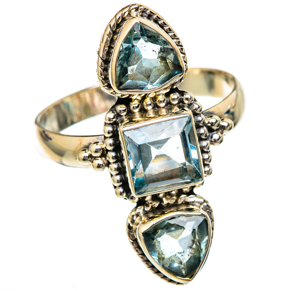 Blue Topaz Rings handcrafted by Anasilvercos - RING102638 - Photo 2
