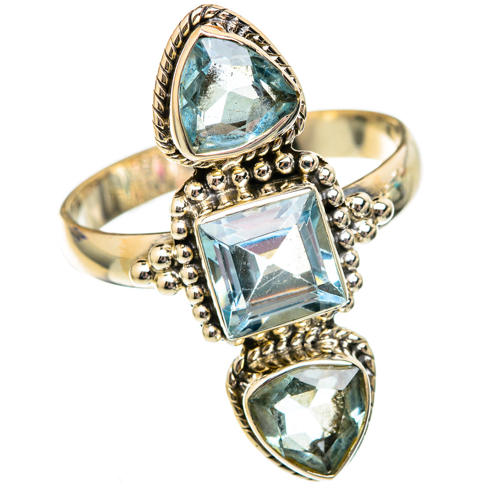 Blue Topaz Rings handcrafted by Anasilvercos - RING102709 - Photo 2