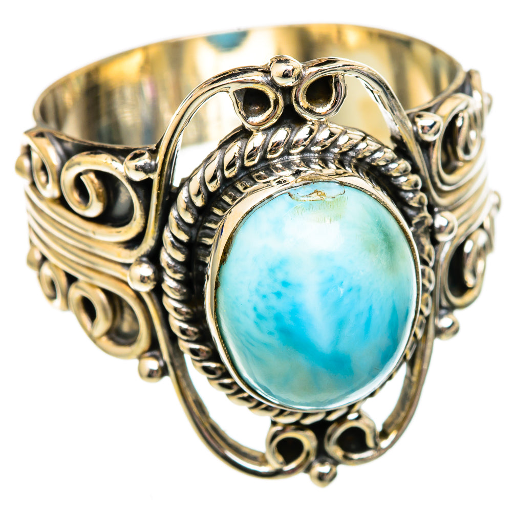 Larimar Rings handcrafted by Anasilvercos - RING102710