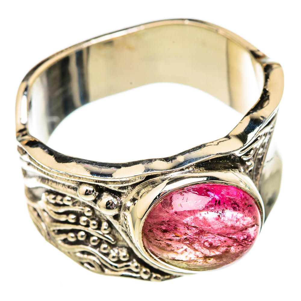 Pink Tourmaline Rings handcrafted by Anasilvercos - RING102711