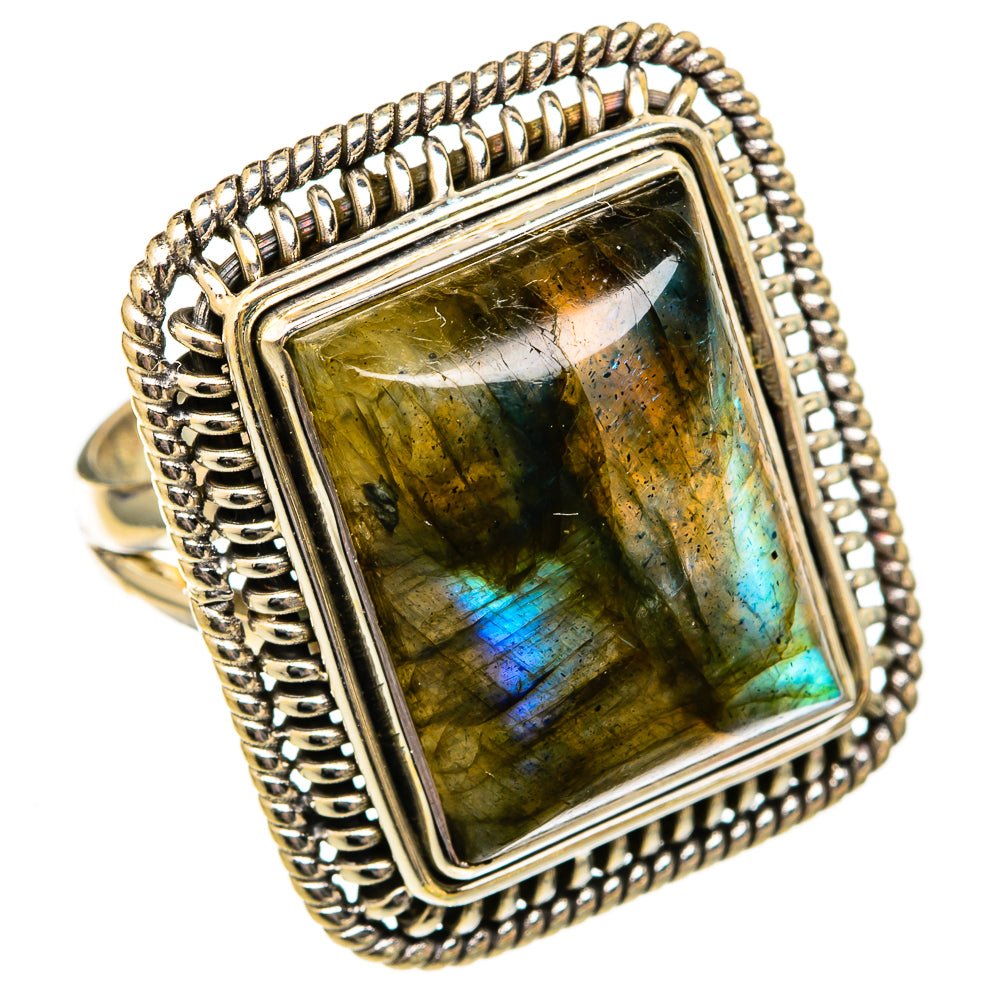 Labradorite Rings handcrafted by Anasilvercos - RING102720 - Photo 2