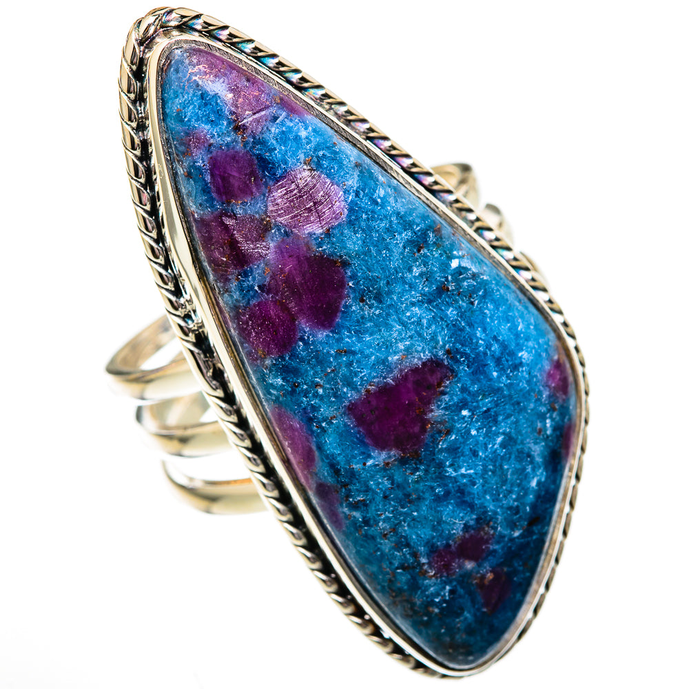 Ruby Fuchsite Rings handcrafted by Anasilvercos - RING102726