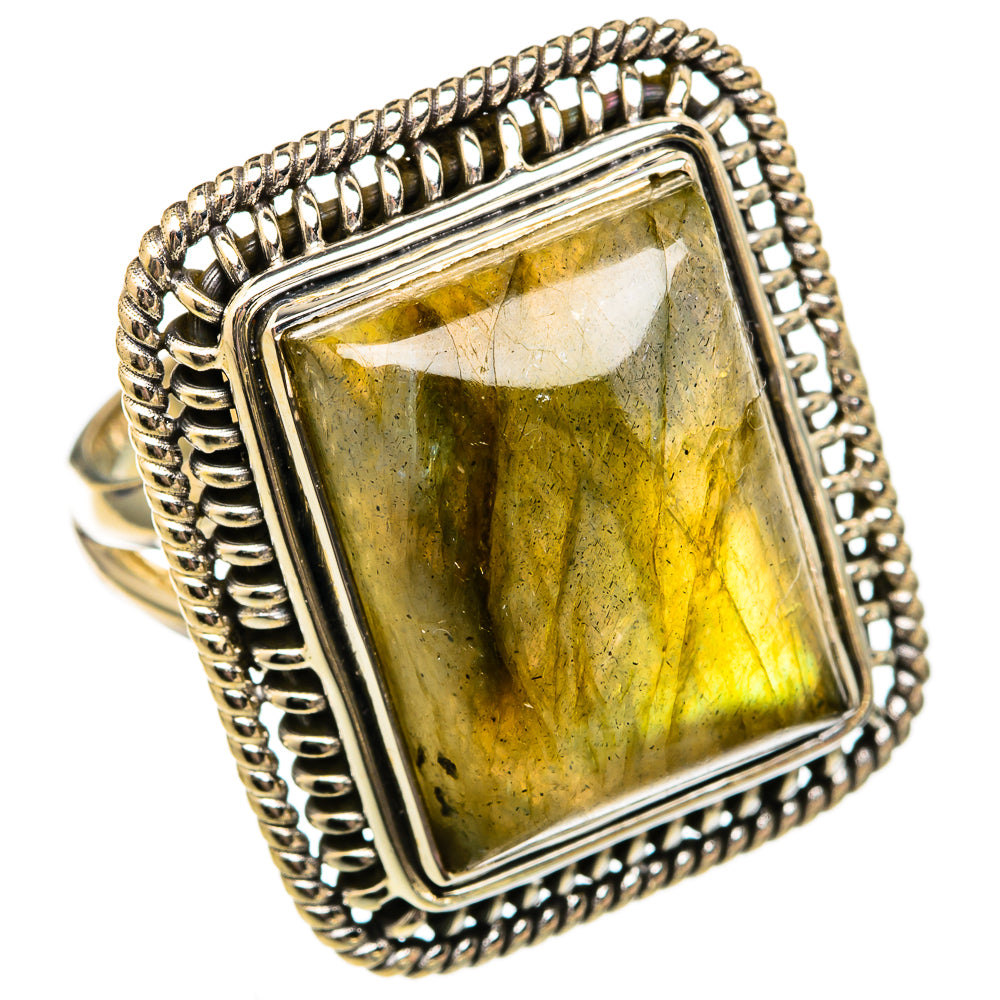 Labradorite Rings handcrafted by Anasilvercos - RING102736 - Photo 2