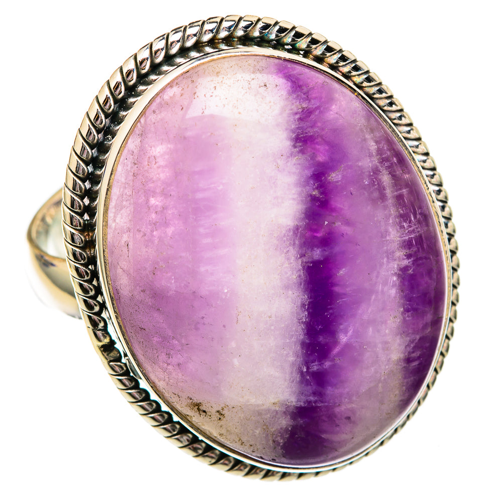 Chevron Amethyst Rings handcrafted by Anasilvercos - RING102750