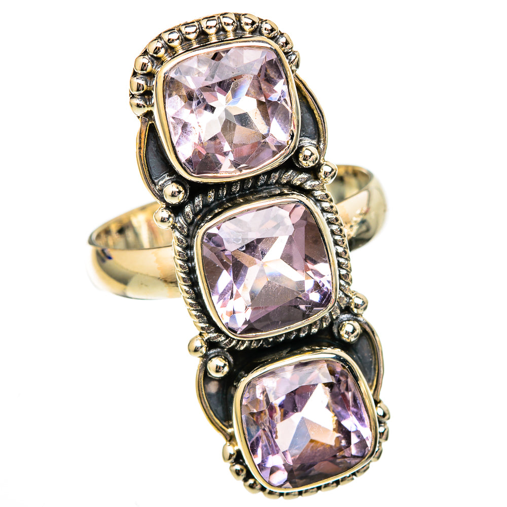 Kunzite Rings handcrafted by Anasilvercos - RING102753