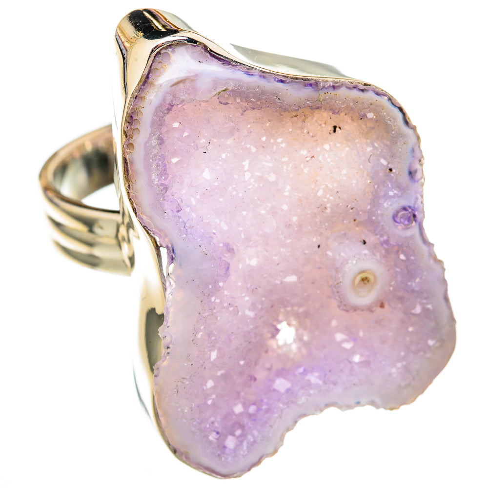 White Geode Slice Rings handcrafted by Anasilvercos - RING102762 - Photo 2