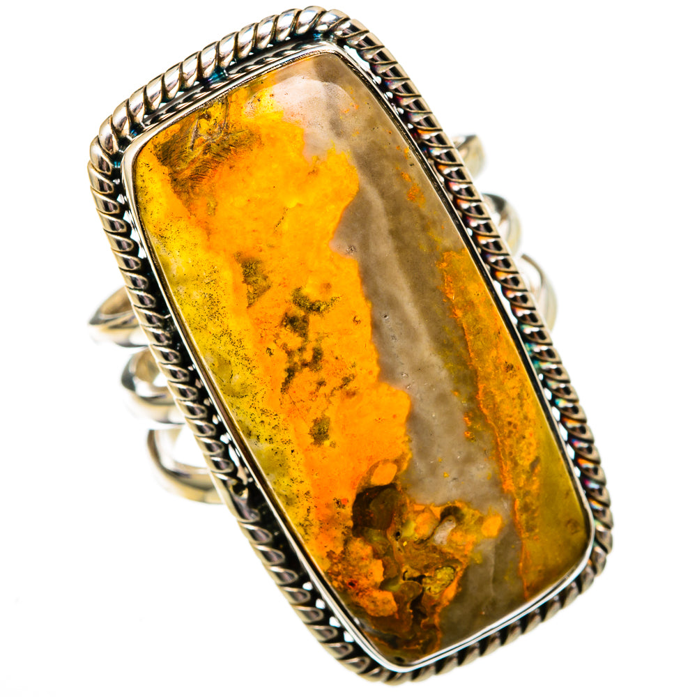 Bumble Bee Jasper Rings handcrafted by Anasilvercos - RING102766