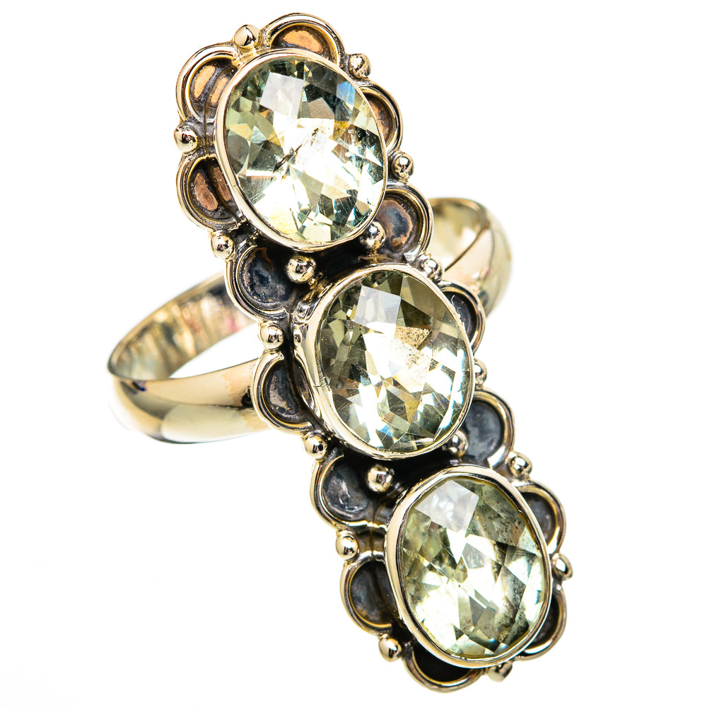 Green Amethyst Rings handcrafted by Anasilvercos - RING102775 - Photo 2