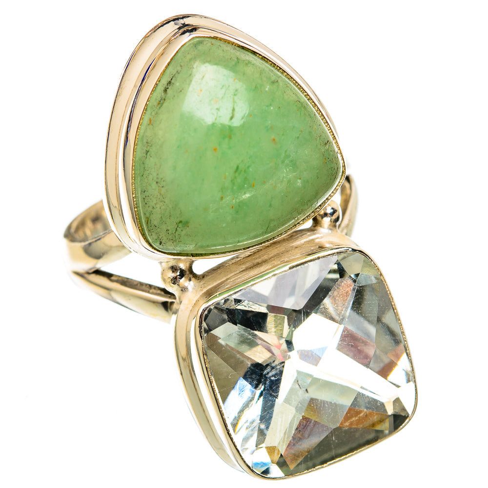 Prehnite Rings handcrafted by Anasilvercos - RING102776