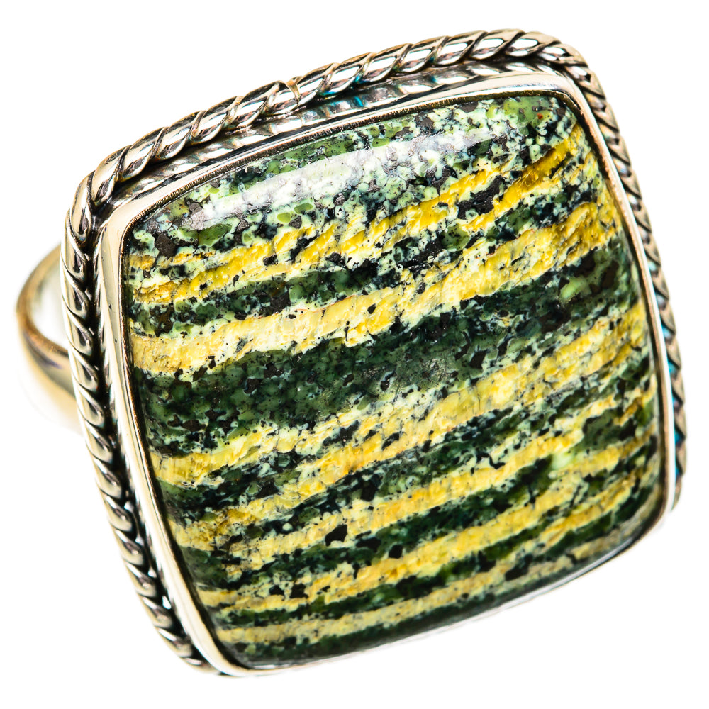 Lizard Jasper Rings handcrafted by Anasilvercos - RING102778 - Photo 2