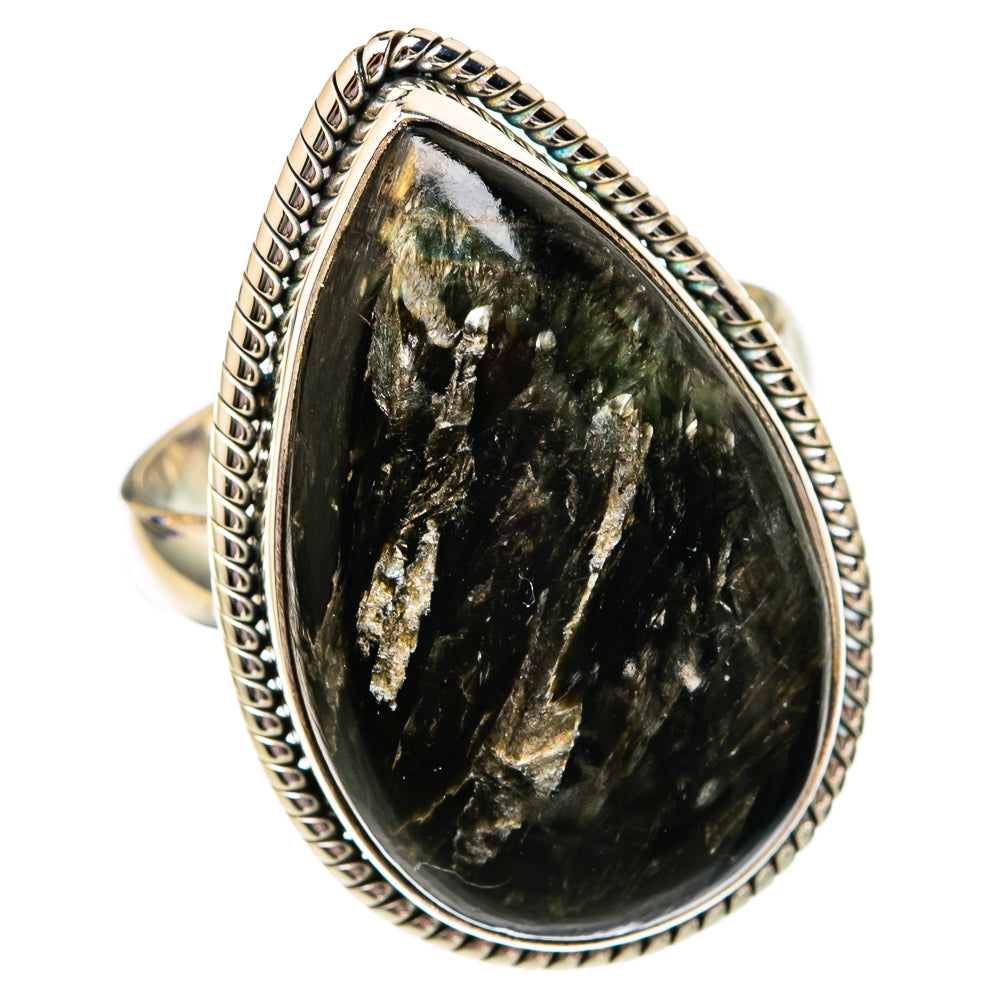 Golden Seraphinite Rings handcrafted by Anasilvercos - RING102780 - Photo 2