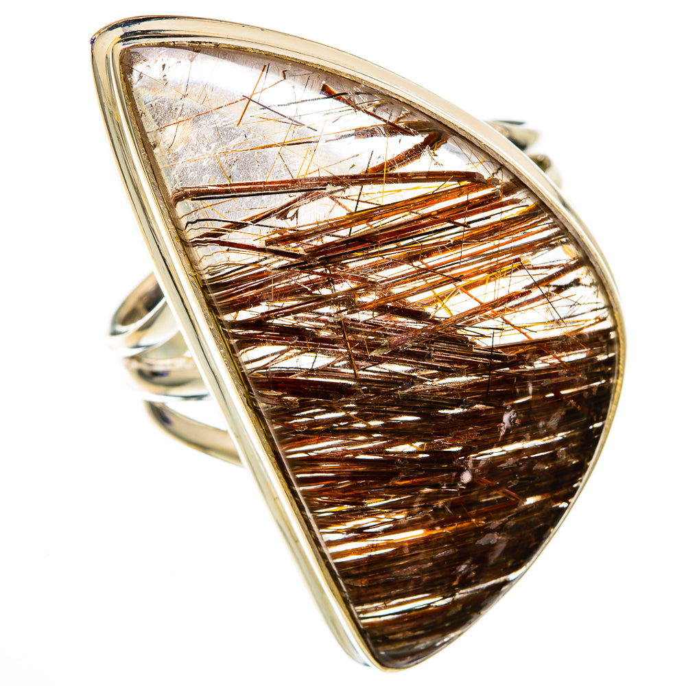 Tourmalinated Quartz Rings handcrafted by Anasilvercos - RING102795