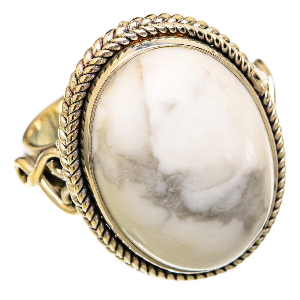 Howlite Rings handcrafted by Anasilvercos - RING102799 - Photo 2
