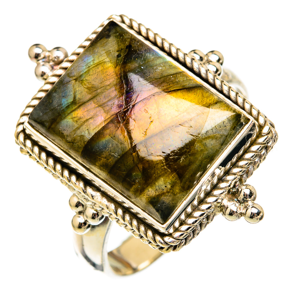 Labradorite Rings handcrafted by Anasilvercos - RING102803