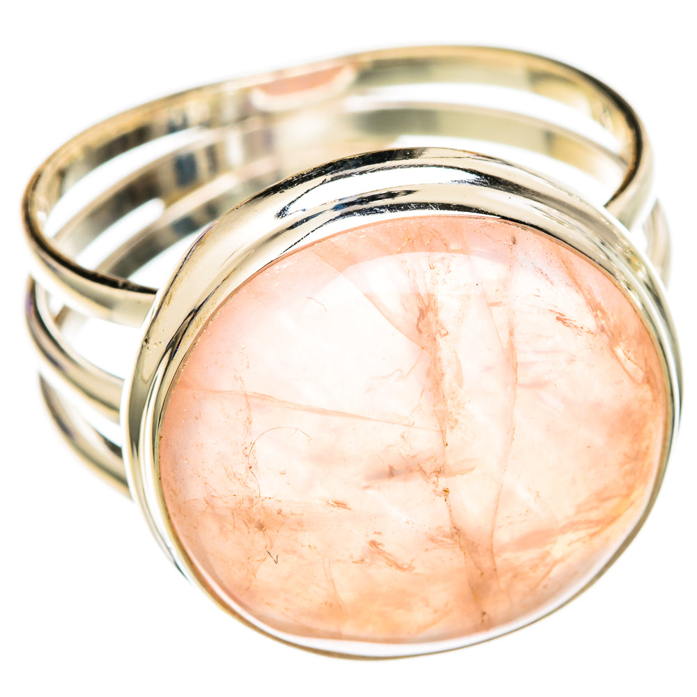 Rose Quartz Rings handcrafted by Anasilvercos - RING102828 - Photo 2