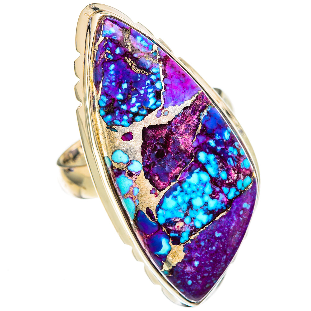 Spiny Oyster Turquoise Rings handcrafted by Anasilvercos - RING102830