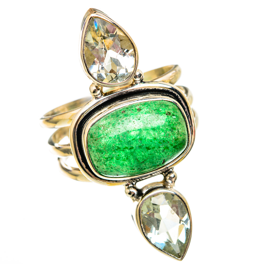 Green Aventurine Rings handcrafted by Anasilvercos - RING102856 - Photo 2