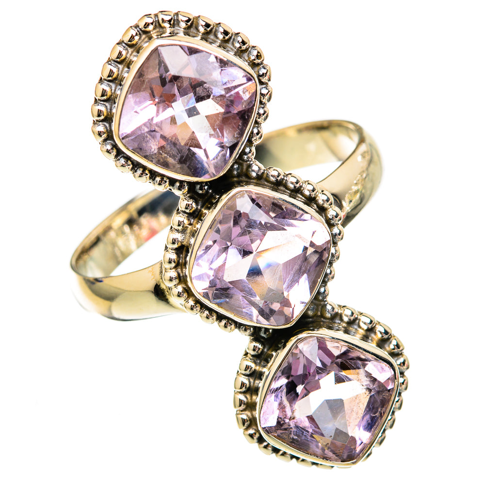 Kunzite Rings handcrafted by Anasilvercos - RING102865