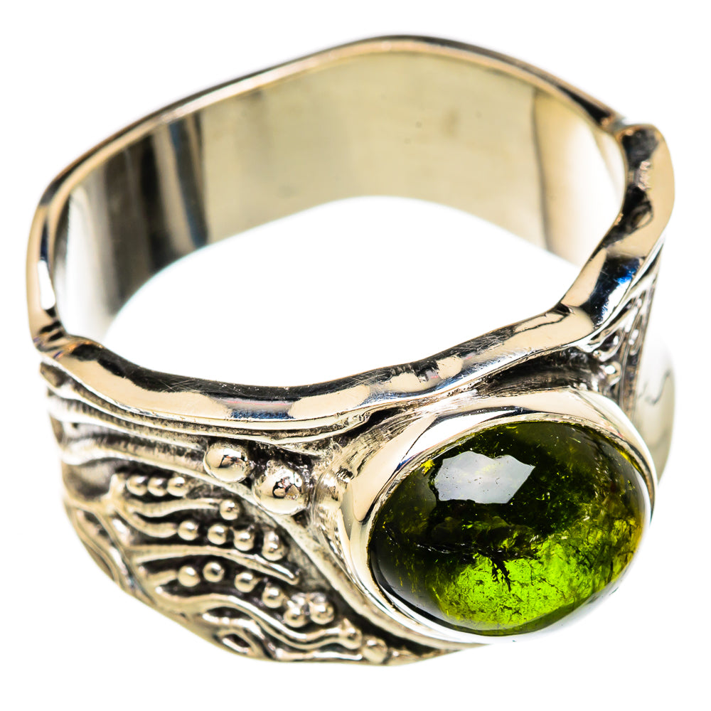 Green Tourmaline Rings handcrafted by Anasilvercos - RING102870 - Photo 2