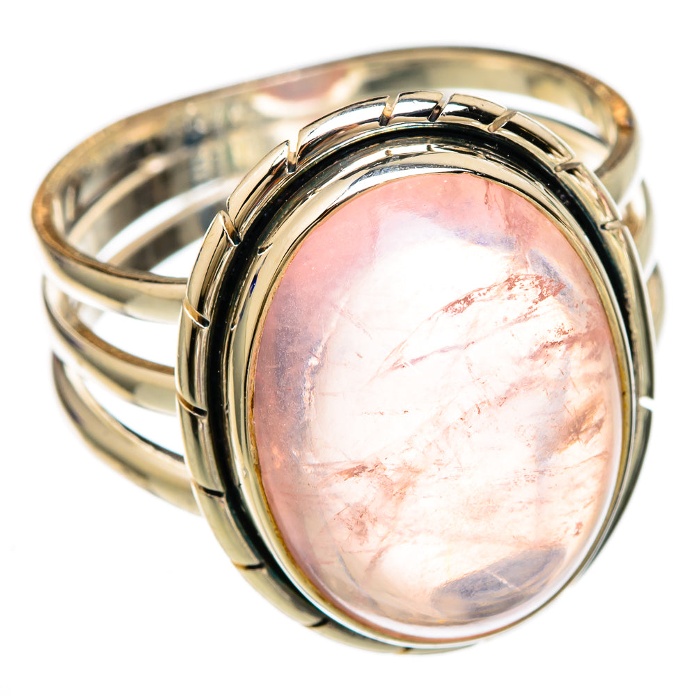 Rose Quartz Rings handcrafted by Anasilvercos - RING102876 - Photo 2