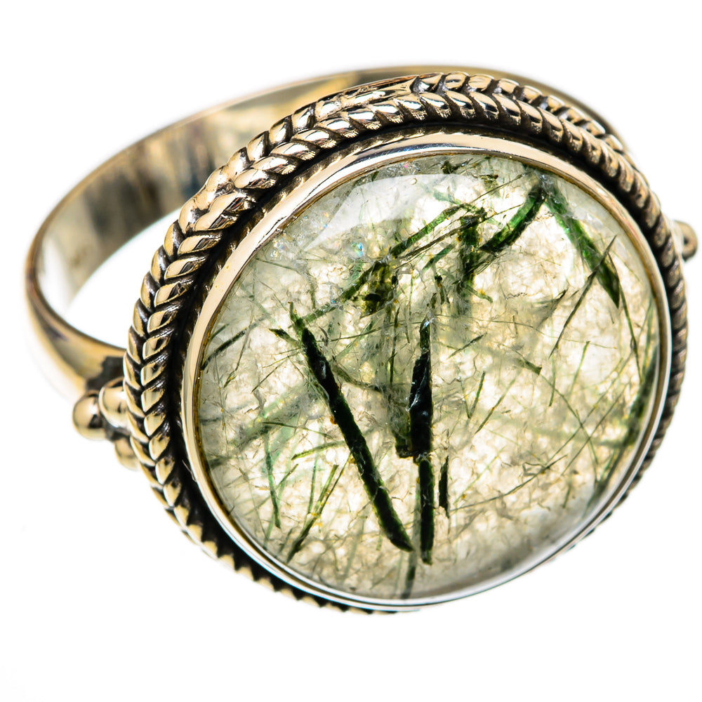 Tourmalinated Quartz Rings handcrafted by Anasilvercos - RING102885