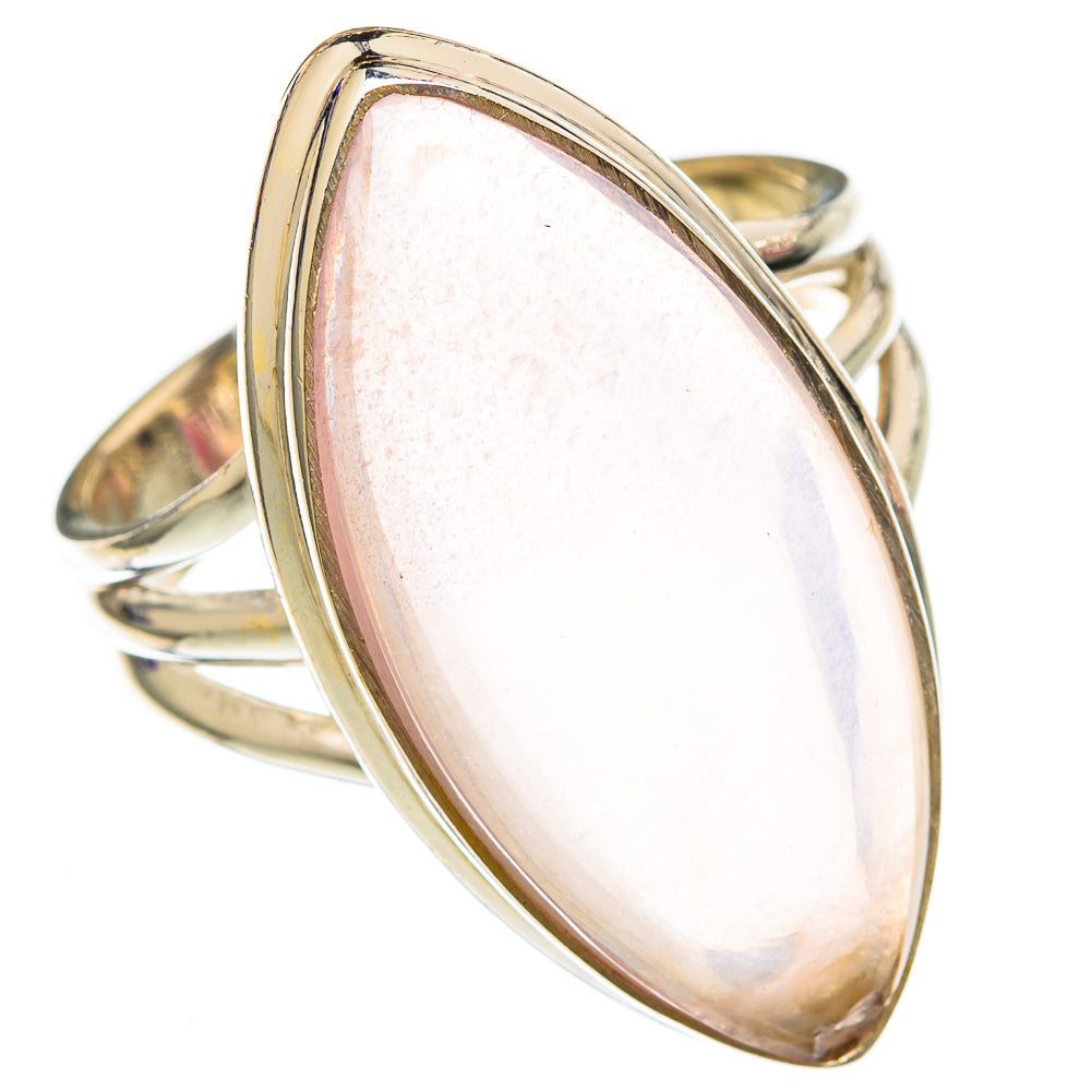 Rose Quartz Rings handcrafted by Anasilvercos - RING102901