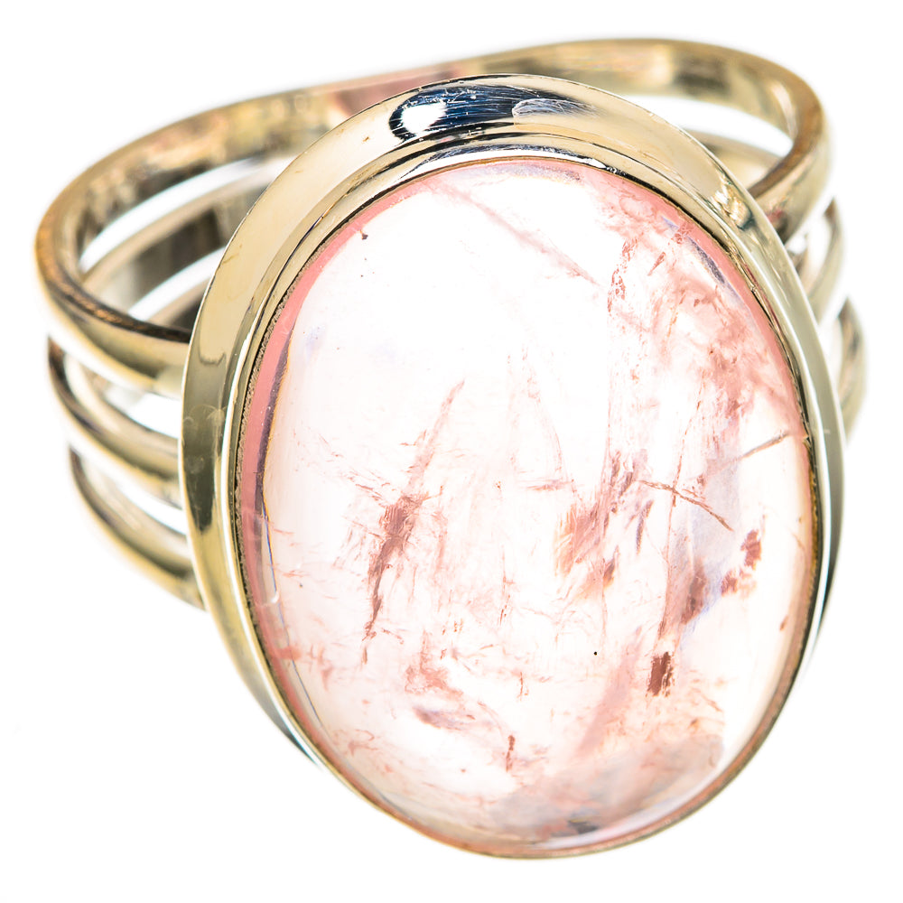 Rose Quartz Rings handcrafted by Anasilvercos - RING102902 - Photo 2