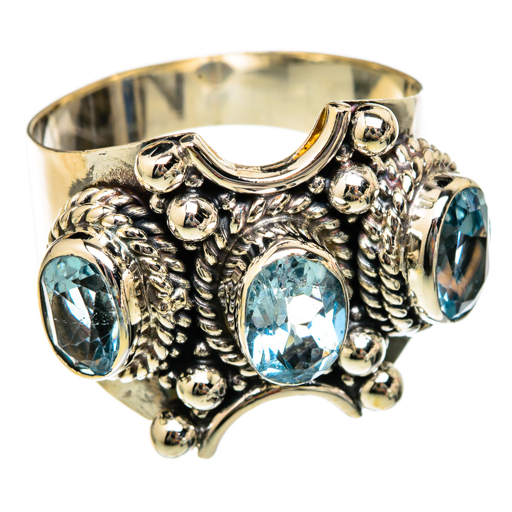 Blue Topaz Rings handcrafted by Anasilvercos - RING102916 - Photo 2