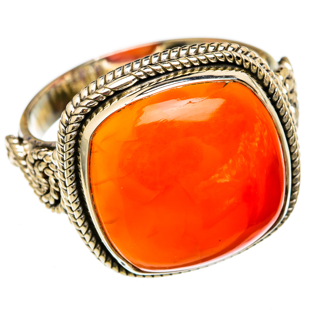 Carnelian Rings handcrafted by Anasilvercos - RING102923 - Photo 2