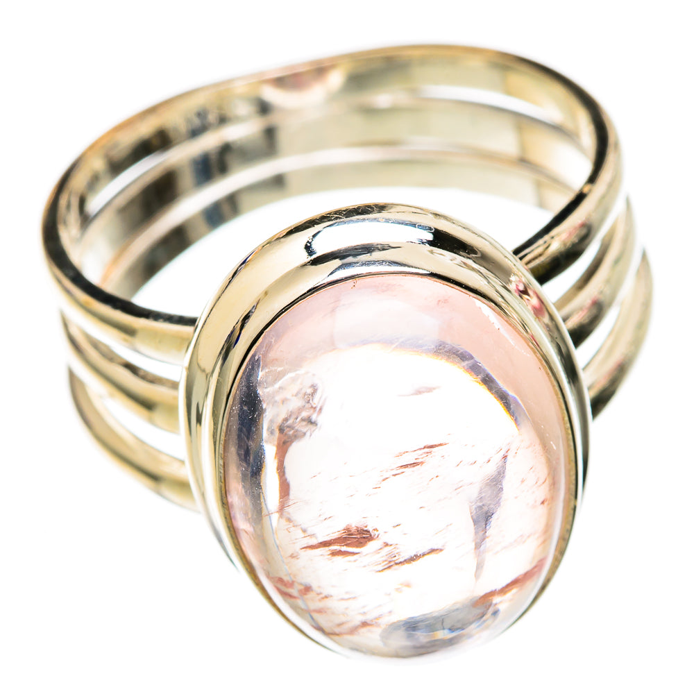 Rose Quartz Rings handcrafted by Anasilvercos - RING102925