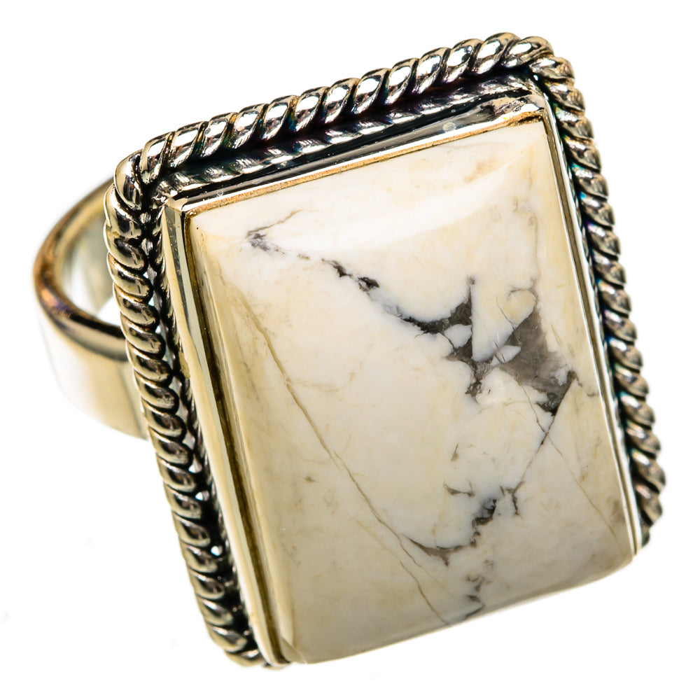 Howlite Rings handcrafted by Anasilvercos - RING102932 - Photo 2