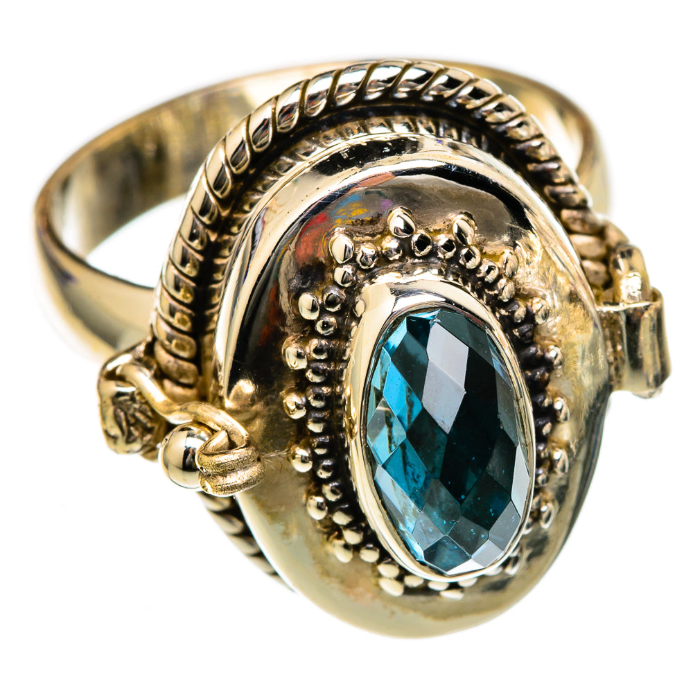 Blue Topaz Rings handcrafted by Anasilvercos - RING102940