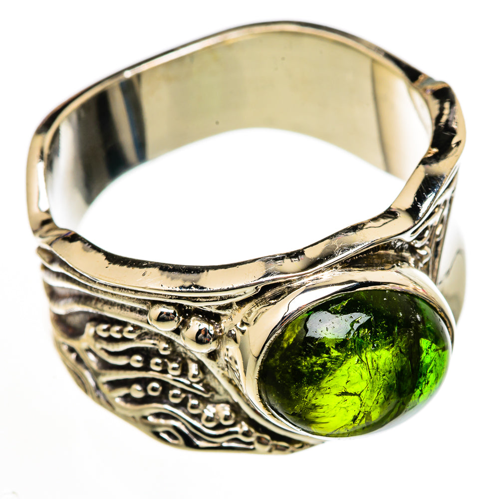 Green Tourmaline Rings handcrafted by Anasilvercos - RING102963 - Photo 2
