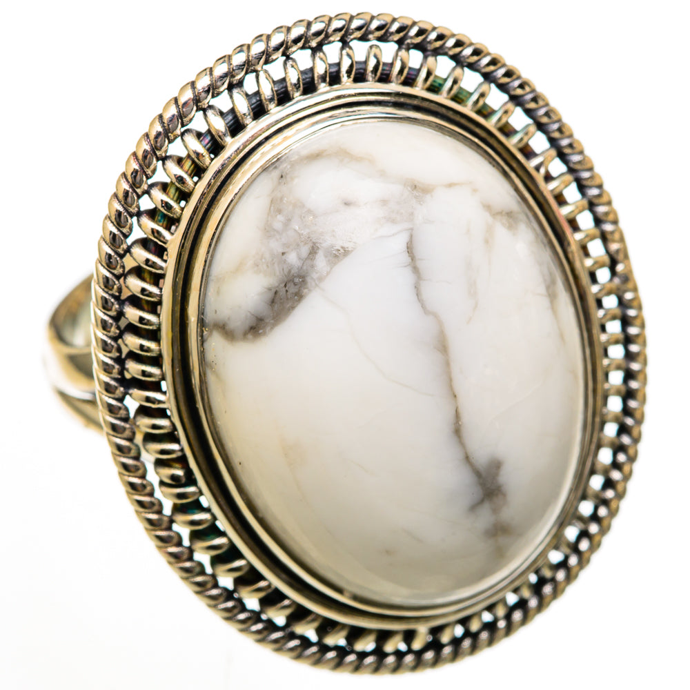 Howlite Rings handcrafted by Anasilvercos - RING102989 - Photo 2