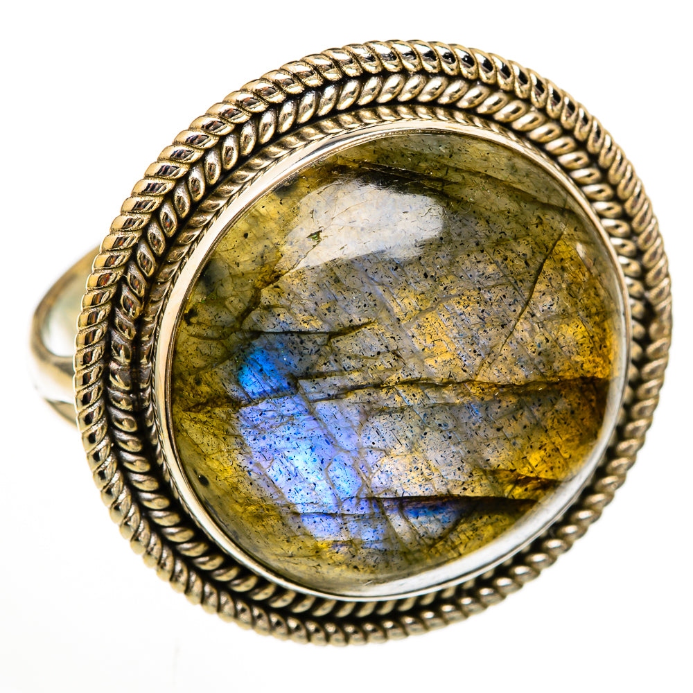 Labradorite Rings handcrafted by Anasilvercos - RING103008 - Photo 2