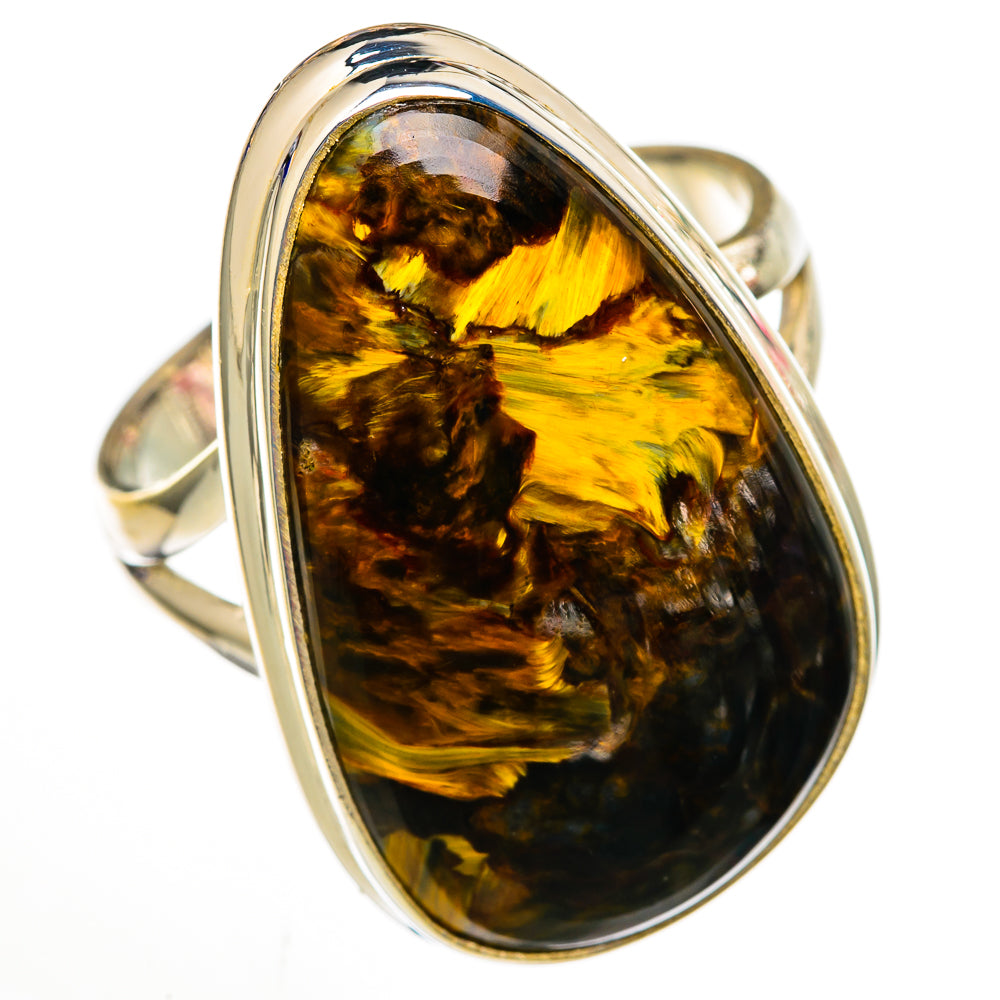 Golden Pietersite Rings handcrafted by Anasilvercos - RING103017 - Photo 2