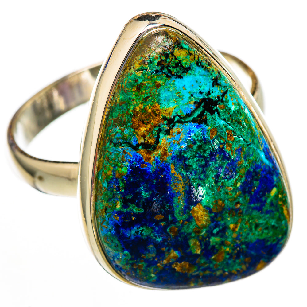 Azurite Malachite Rings handcrafted by Anasilvercos - RING103045 - Photo 2